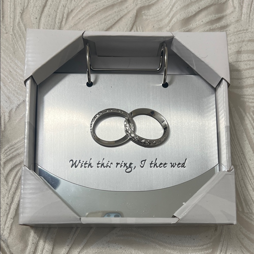 Silver Wedding Ring Photo Book